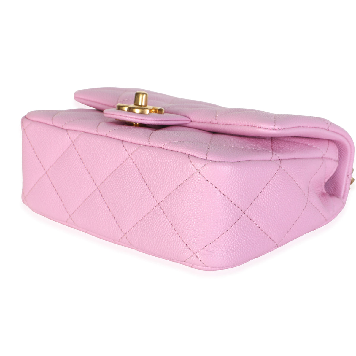 Chanel Pink Quilted Caviar Mini Sweetheart Crush Flap Bag Handbag 6