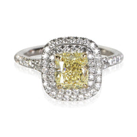 Tiffany & Co. 1.06 ct Cushion Diamond Soleste Engagement Ring fv