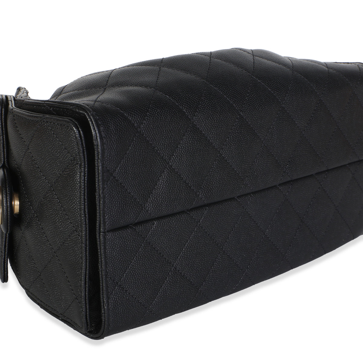 Chanel Black Quilted Caviar Small  25 Hobo Handbag 7