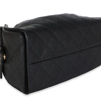 Chanel Black Quilted Caviar Small  25 Hobo Handbag 7
