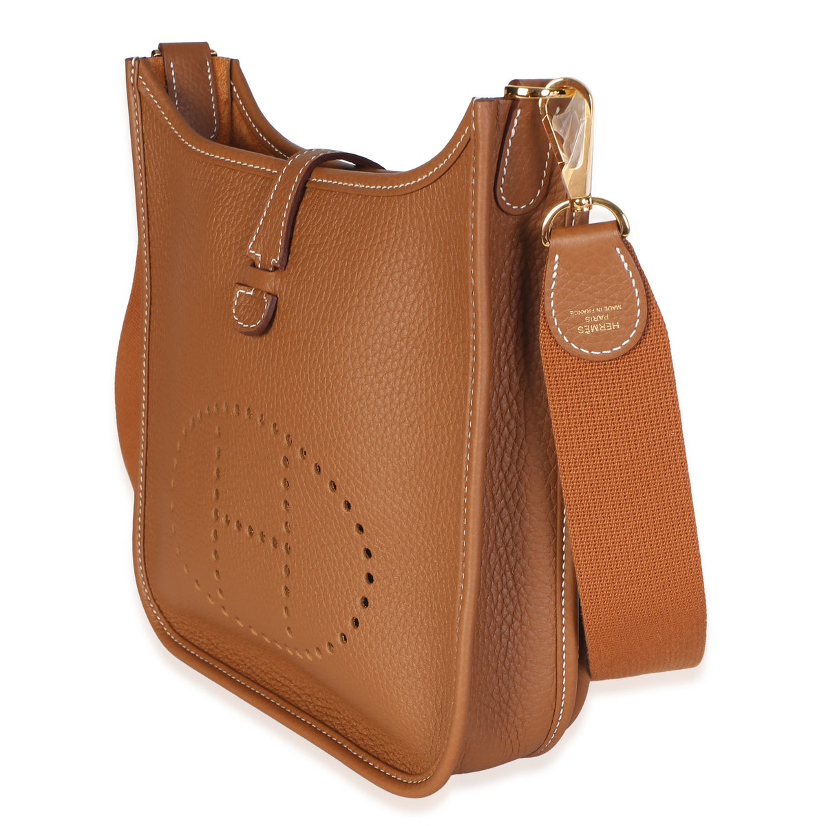 Hermès Gold Clemence Poche III Evelyne 23 GHW Handbag 2