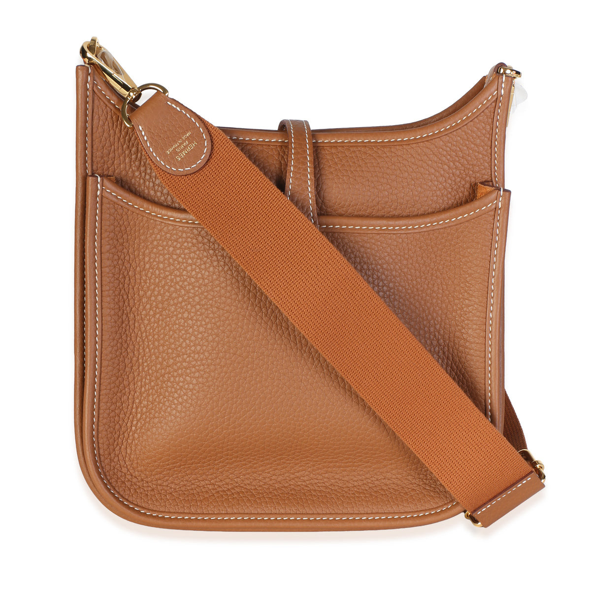 Hermès Gold Clemence Poche III Evelyne 23 GHW Handbag 4