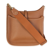 Hermès Gold Clemence Poche III Evelyne 23 GHW Handbag 4
