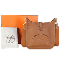 Hermès Gold Clemence Poche III Evelyne 23 GHW Handbag 8