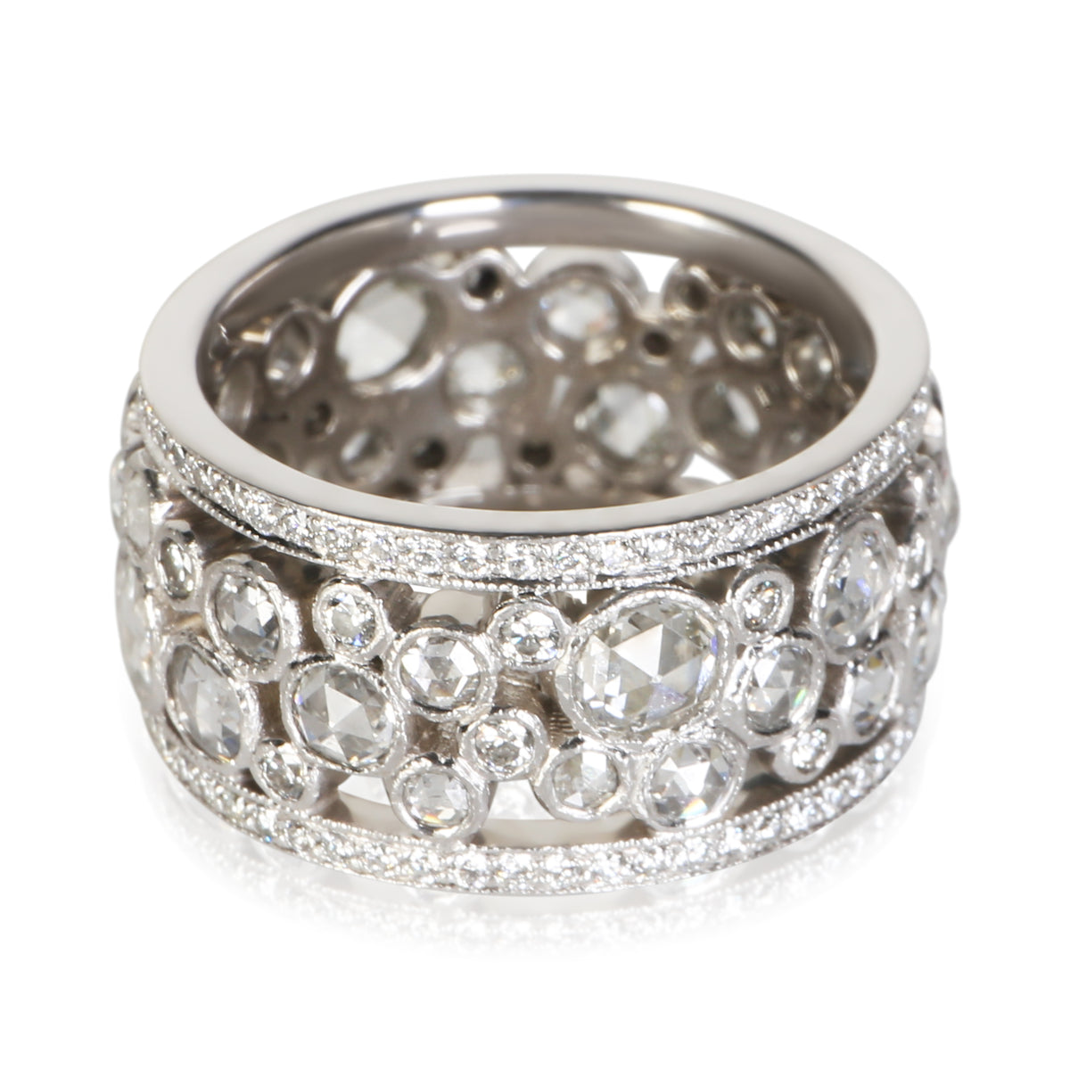 Tiffany & Co. Platinum Diamond Cobblestone Band 2