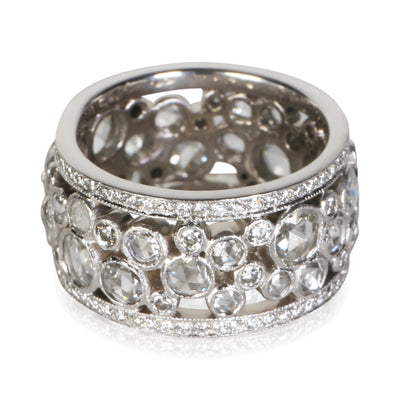 Tiffany & Co. Platinum Diamond Cobblestone Band fv