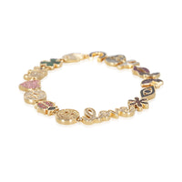 Sydney Evan Yellow Gold Diamond Icon Bracelet 2