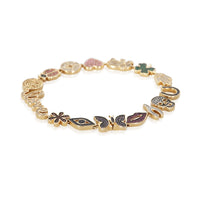 Sydney Evan Yellow Gold Diamond Icon Bracelet 3