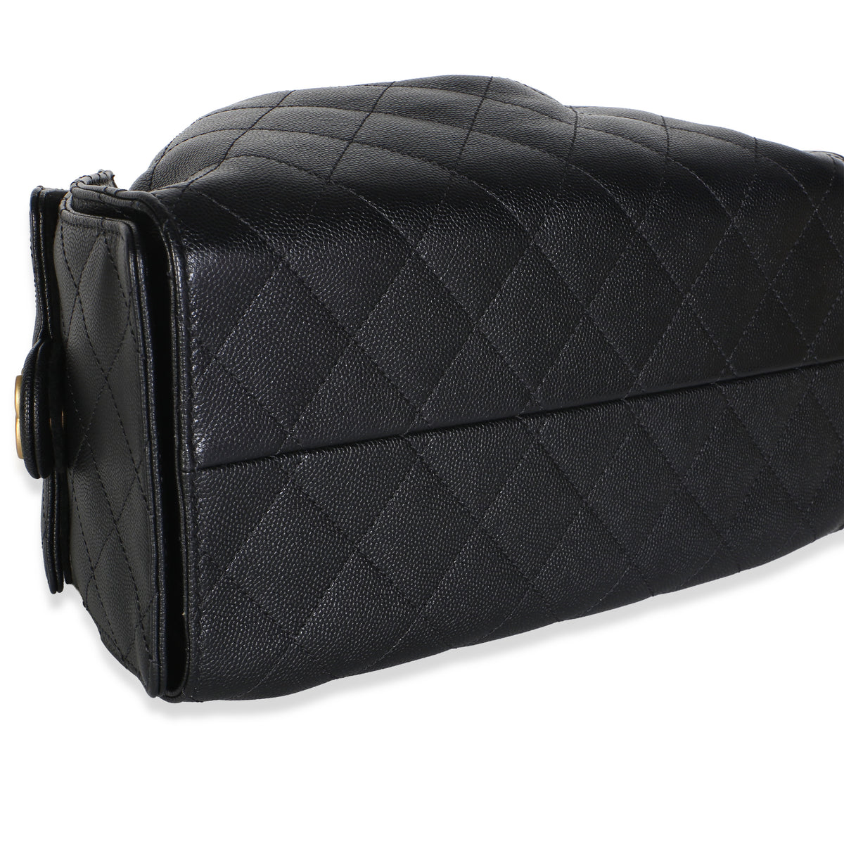 Chanel Black Quilted Caviar Small  25 Hobo Handbag 7