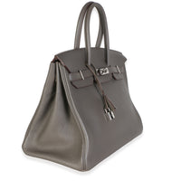 Hermès Etain Togo Birkin 35 PHW Handbag 3