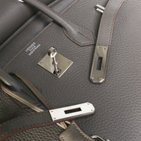 Hermès Etain Togo Birkin 35 PHW Handbag 8