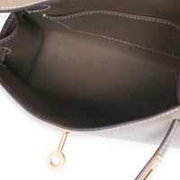 Hermès Etoupe Epsom Sellier Mini Kelly II 20 GHW Handbag 10