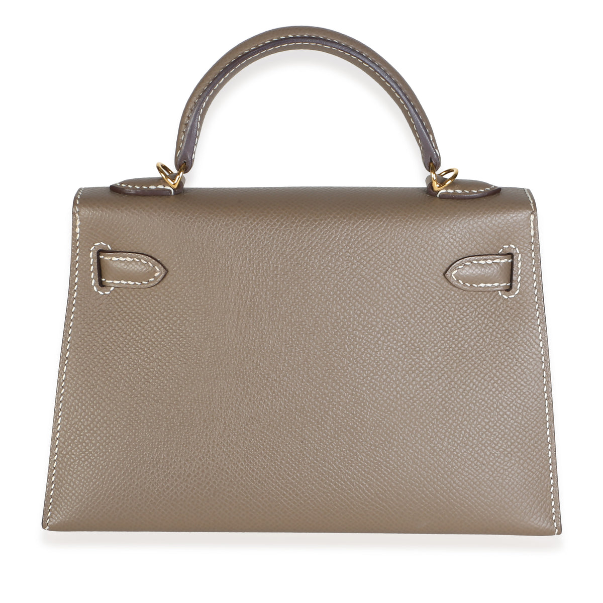 Hermès Etoupe Epsom Sellier Mini Kelly II 20 GHW Handbag 4