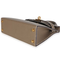 Hermès Etoupe Epsom Sellier Mini Kelly II 20 GHW Handbag 6