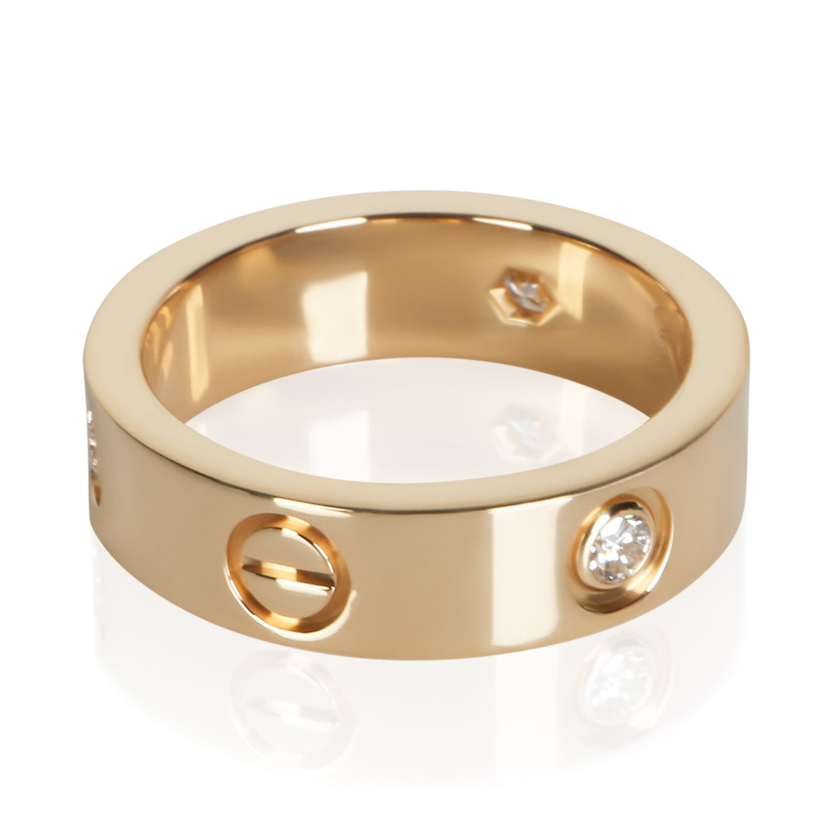 Cartier Yellow Gold Diamond Love Ring 3