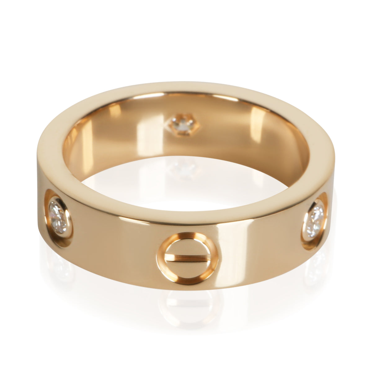 Cartier Yellow Gold Diamond Love Ring 4