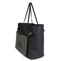 Louis Vuitton Black Monogram Canvas Calfskin Neverfull Inside Out MM Handbag 2
