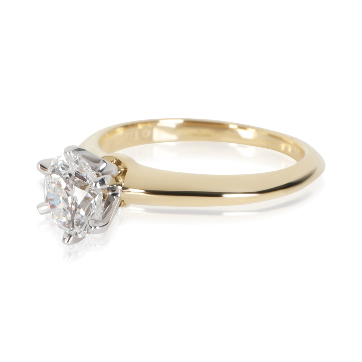 Tiffany & Co. 1 ct Round Brilliant Diamond Engagement Ring 2