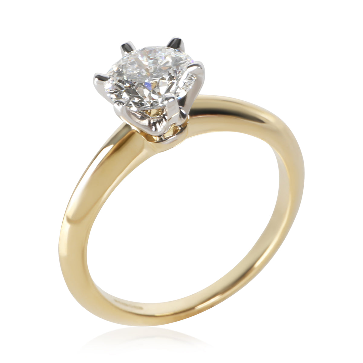 Tiffany & Co. 1 ct Round Brilliant Diamond Engagement Ring 7