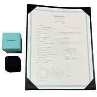 Tiffany & Co. 1 ct Round Brilliant Diamond Engagement Ring box