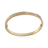 Cartier Yellow Gold Diamond Medium Model Love Bracelet 4