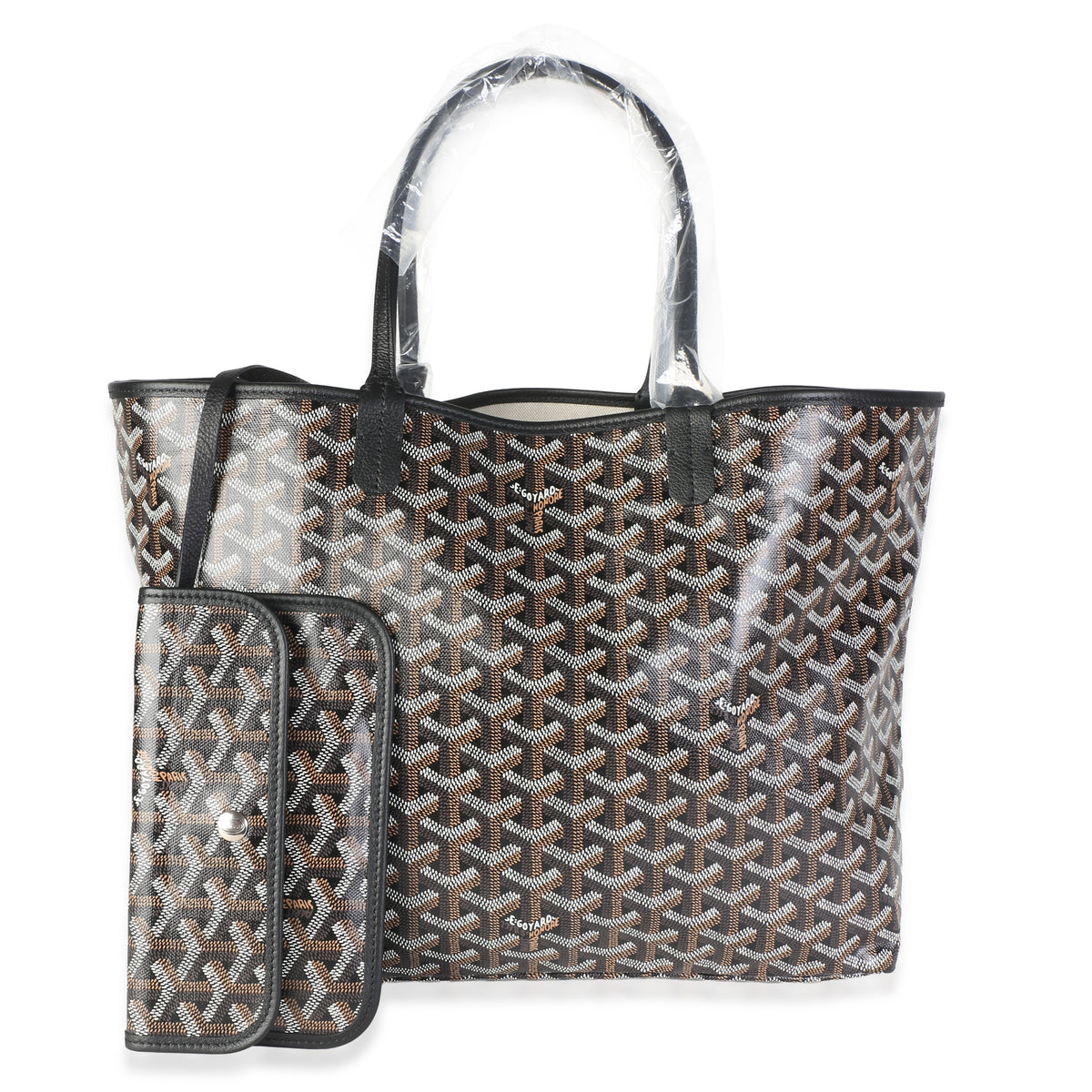 Goyard Black ine Canvas Saint Louis PM Handbag fv