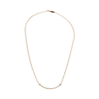 Tiffany & Co. Yellow Gold Diamond Small Model Tiffany T Smile Necklace 3