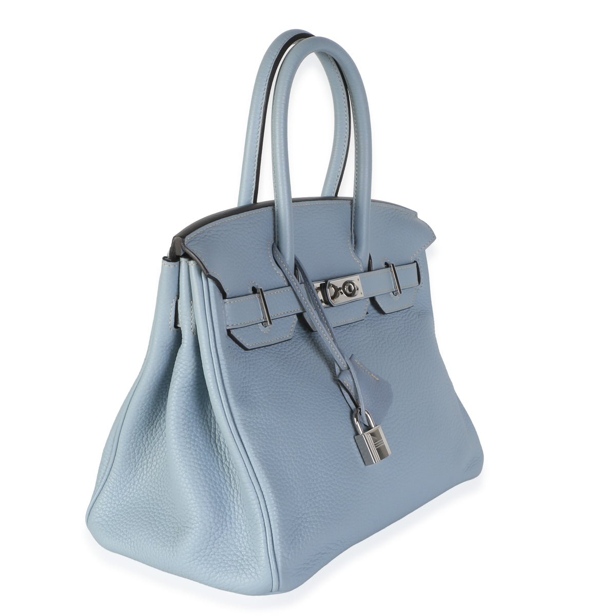 Hermès Bleu Lin Togo Birkin 30 PHW Handbag 3
