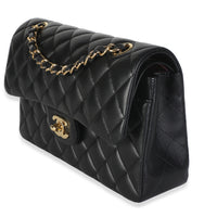 Chanel Black Quilted Lambskin Small Classic Double Flap Bag Handbag 2