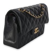Chanel Black Quilted Lambskin Small Classic Double Flap Bag Handbag 3