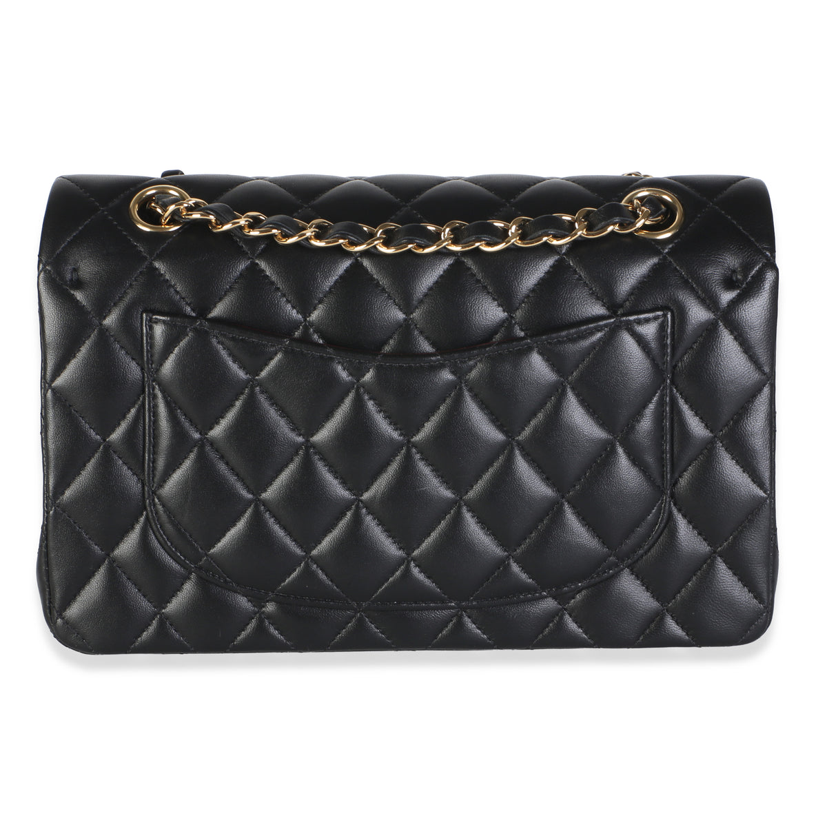 Chanel Black Quilted Lambskin Small Classic Double Flap Bag Handbag 4