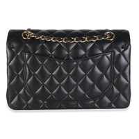 Chanel Black Quilted Lambskin Small Classic Double Flap Bag Handbag 4