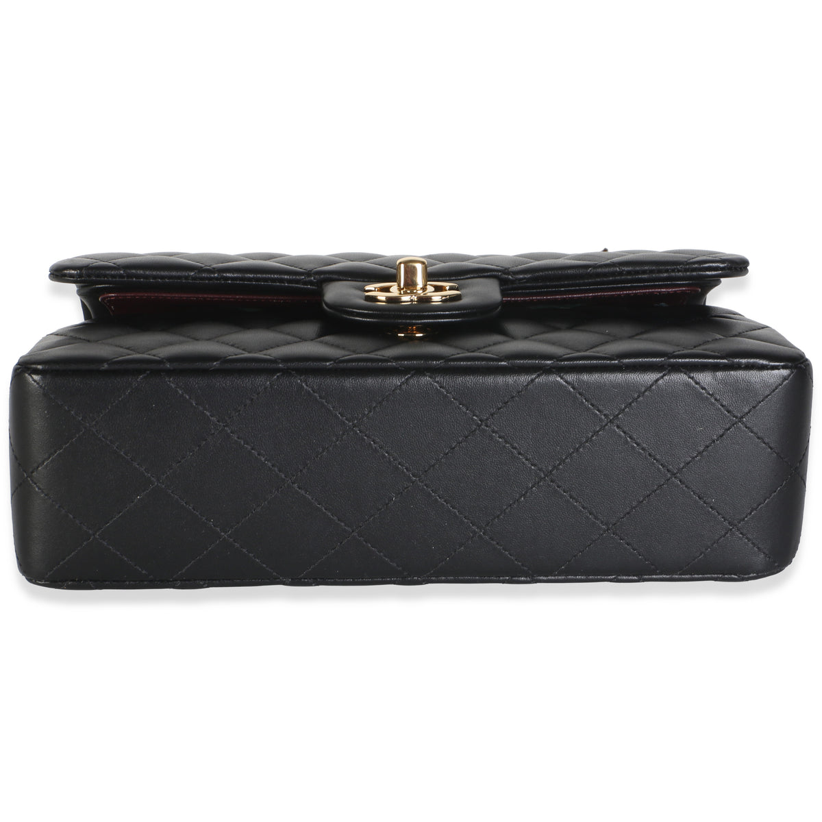 Chanel Black Quilted Lambskin Small Classic Double Flap Bag Handbag 5