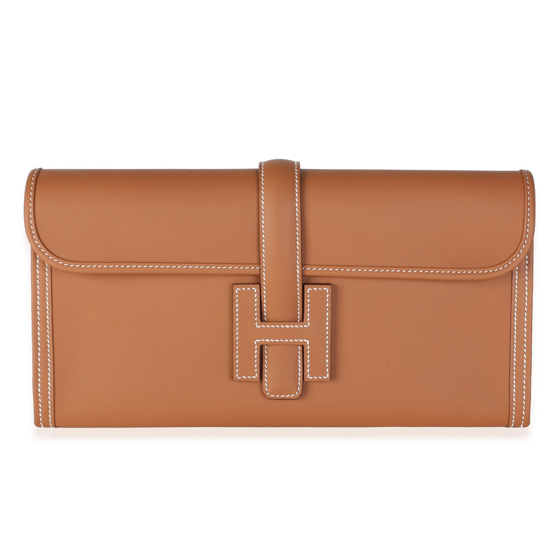 Hermès Gold Swift Jige Elan 29 Handbag fv
