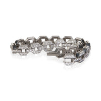 Tiffany & Co. Platinum Diamond Open Link Bracelet 4