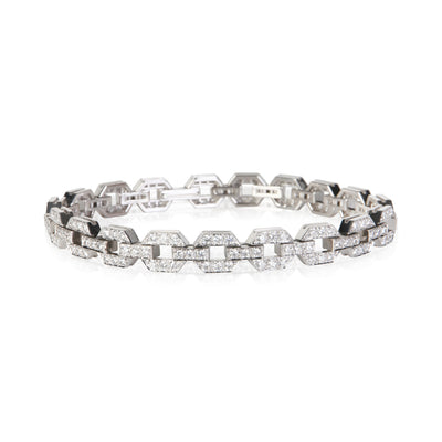 Tiffany & Co. Platinum Diamond Open Link Bracelet fv