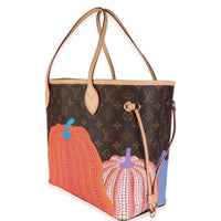 Louis Vuitton x Kusama Monogram Canvas Pumpkin Neverfull MM NM Handbag 3