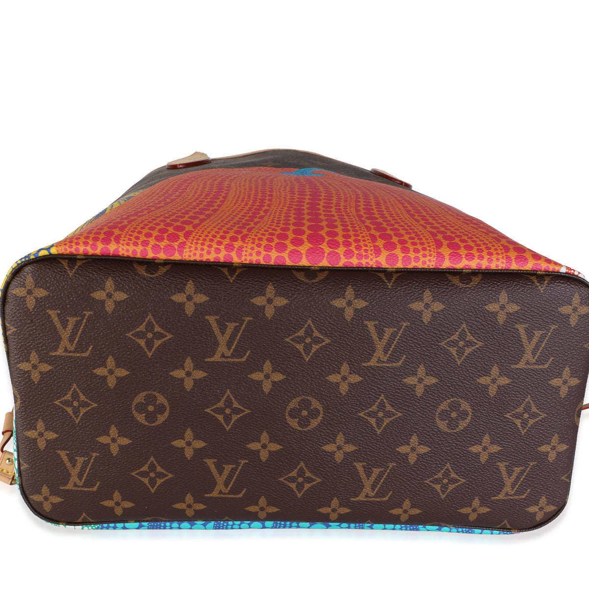 Louis Vuitton x Kusama Monogram Canvas Pumpkin Neverfull MM NM Handbag 6