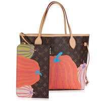 Louis Vuitton x Kusama Monogram Canvas Pumpkin Neverfull MM NM Handbag fv