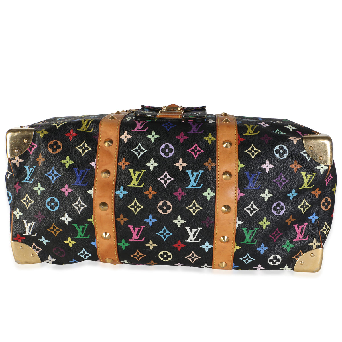 Louis Vuitton x TM Black Monogram Multicolore Keepall 45 Handbag 5