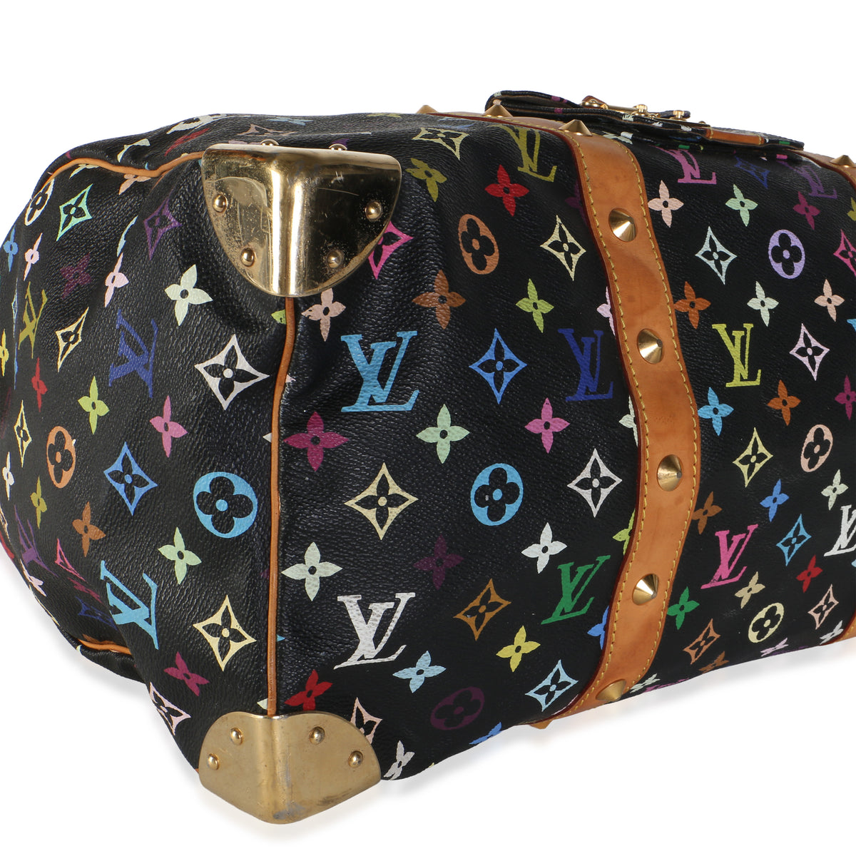 Louis Vuitton x TM Black Monogram Multicolore Keepall 45 Handbag 7