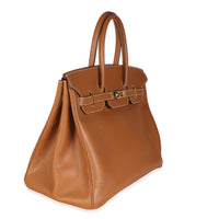 Hermès Gold Courchevel Birkin 35 GHW Handbag 3