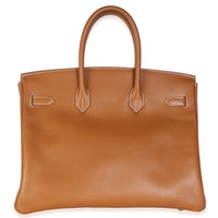 Hermès Gold Courchevel Birkin 35 GHW Handbag 4