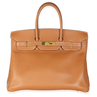 Hermès Gold Courchevel Birkin 35 GHW Handbag id