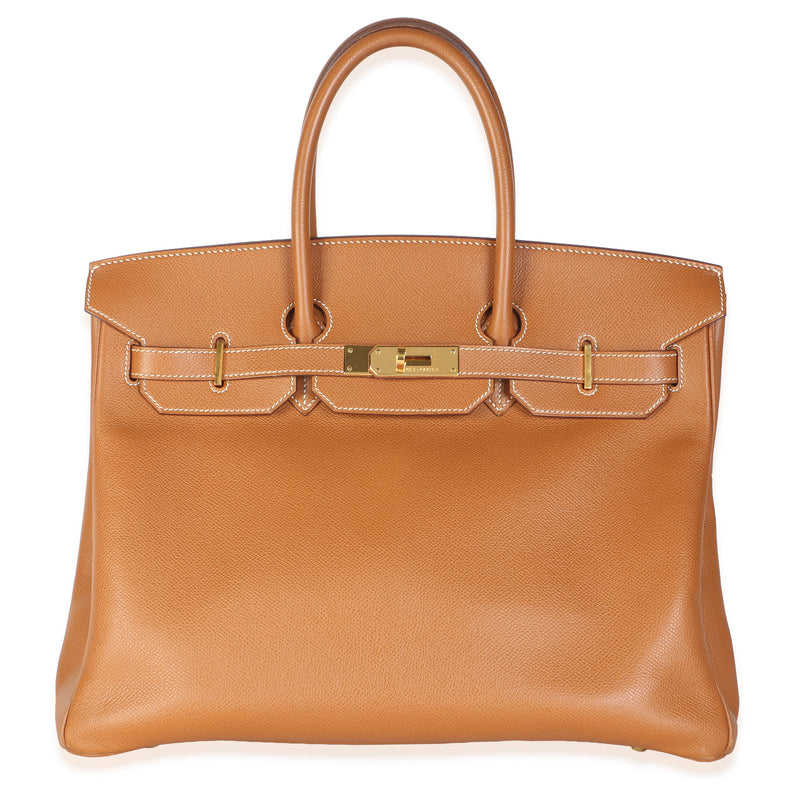 Hermès Gold Courchevel Birkin 35 GHW Handbag id