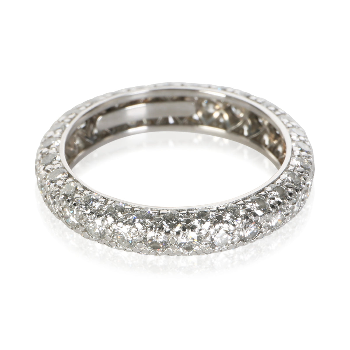 Tiffany & Co. Platinum Diamond Etoile 3 Row Band 3