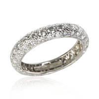 Tiffany & Co. Platinum Diamond Etoile 3 Row Band 4