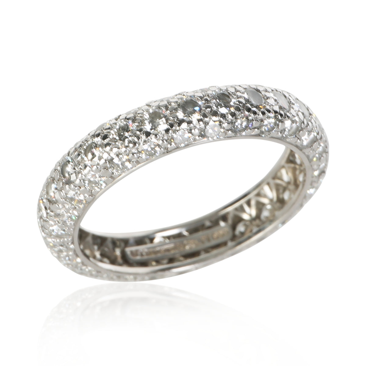 Tiffany & Co. Platinum Diamond Etoile 3 Row Band 4