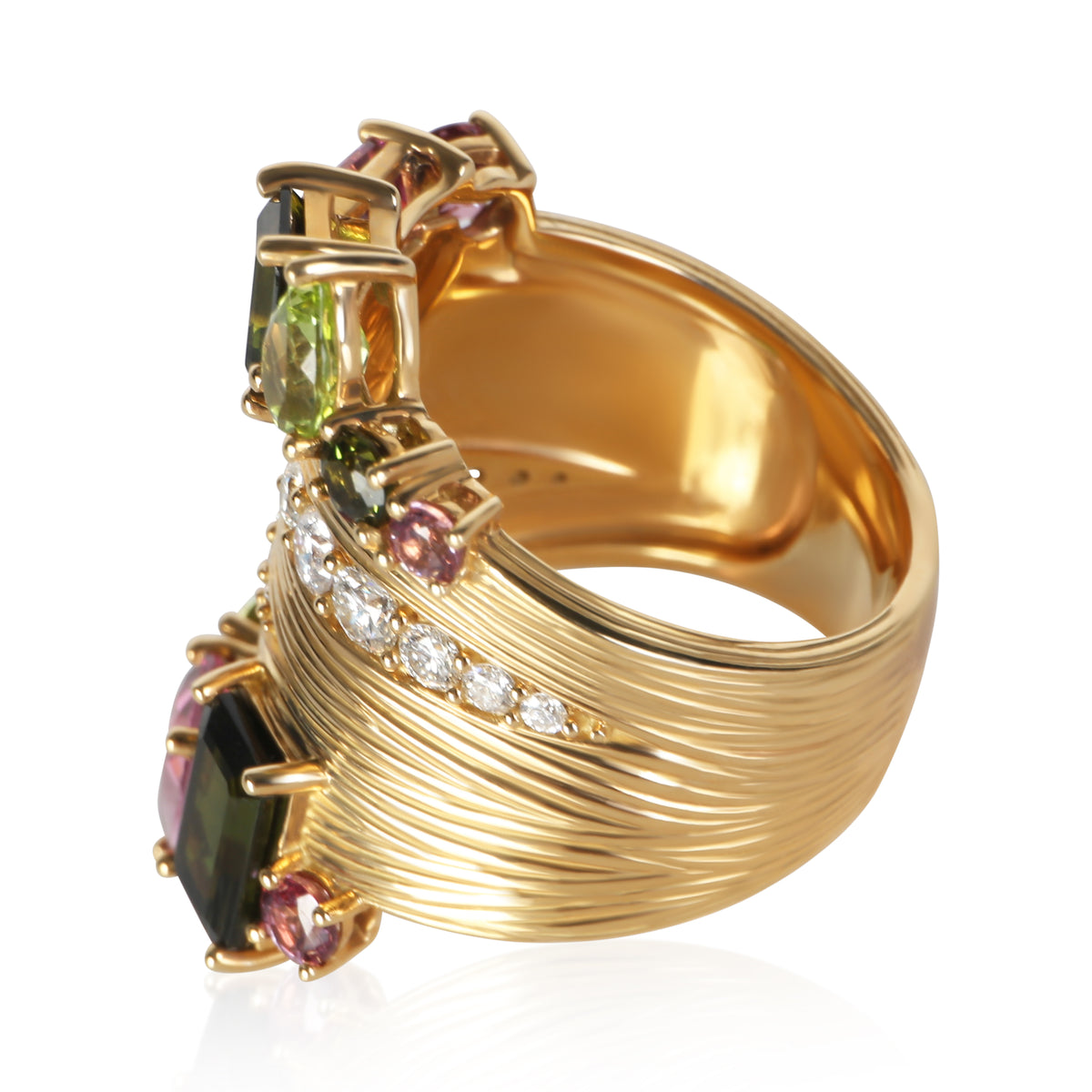 Hueb Yellow Gold Diamond Amazonia Buriti Pomar Ring 4