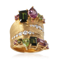 Hueb Yellow Gold Diamond Amazonia Buriti Pomar Ring 5